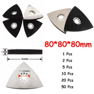 80*80*80mm Sanding Pad Multi-Tool Triangle Backing Sander Attachment Hook Loop - Picture 1 of 16
