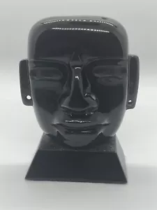 Regenbogen Obsidian Maske handgeschnitzte Skulptur / handgefertigt - Bild 1 von 12