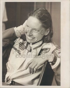 Pressefoto Autorennen Janet Guthrie 70er Jahre 1976 - Bild 1 von 2