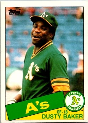Baseball 1985 Topps Traded #4T Dusty Baker Oakland Athletics - Image 1 of 2