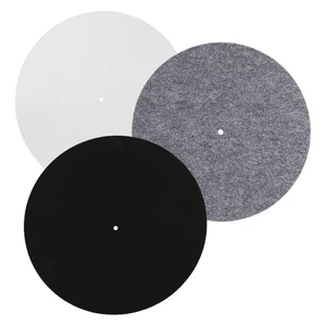 Alfombrillas giratorias de fieltro 3 piezas: almohadillas de vinilo para tocadiscos de 30 cm cojín protector para - Imagen 1 de 12