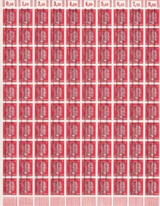 SELTEN Schalterbogen ANK 679 a mit Plattenfehlern + Dünne Linie rechts GEPRÜFT - Picture 1 of 5