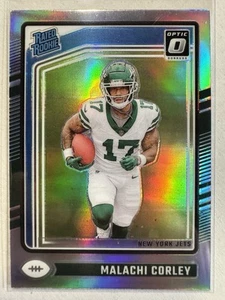 2024 Donruss Optic Malachi Corley #270 Silver Holo Prizm Rated Rookie RC Jets - Picture 1 of 2