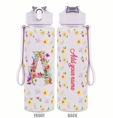 Girls Kids Personalised Water Bottle Back to School Gift Party Gift Bags - Image 1 of 4