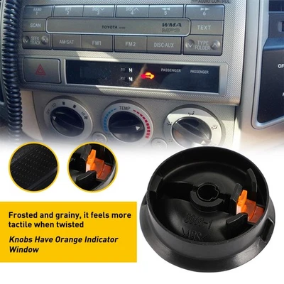 Conjunto de perilla de control de clima de CA negra para Toyota Tacoma 55900-04020 2005-2011 Foto 1 de 4