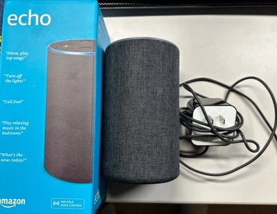 Asistente inteligente Amazon Echo (2.ª generación) - Tela carbón Foto 1 de 4