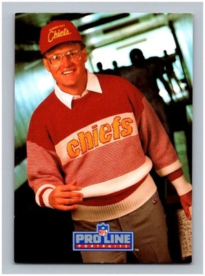 1991 Pro Line Portraits Marty Schottenheimer #181 Kansas City Chiefs NFL Card - Image 1 of 3