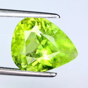 13.36Ct World class Pear 16.6 x 13.8 MM 100% Natural Green Pakistan Peridot - Picture 1 of 5
