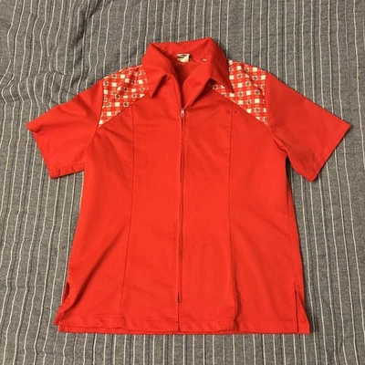 Vintage Pizza Hut Uniform Top men’s 1970s/80s SzXL Polyester - Image 1 of 4