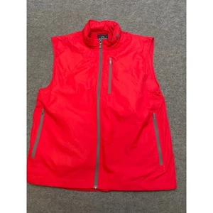 SCOTTeVEST Tropiformer Mens Red Travel Vest Lightweight Full Zip sz M - Picture 1 of 11