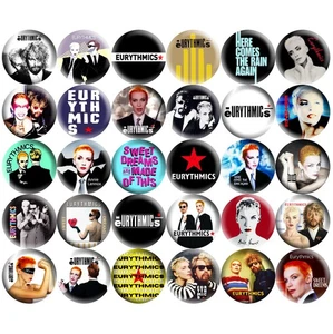 EURYTHMICS Annie Lennox 1.5" Botones Pinback Años 80 Música Sintetizador Pop Nueva Ola Prendedores - Imagen 1 de 4