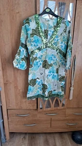 Stunning,Newlook, Tropical Holiday Dress Size 10 - Picture 1 of 6