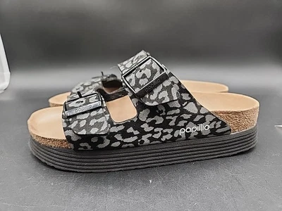 Sandália Papillio Birkenstock Arizona plataforma slide estampa de leopardo tamanho 8 1104-03 - Imagem 1 de 4