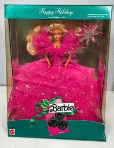Vintage Happy Holidays Barbie Special Edition 1990 Mattel 4098 - Picture 1 of 7