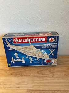Kit de helicóptero de rescate Bojeux Matchitecture #6646 nuevo en caja kit modelo Matchstick - Imagen 1 de 6