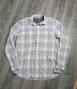 Great Northwest Performance Button Down Shirt Mens Large Purple Plaid Outdoor  - Picture 1 of 7