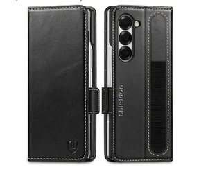 Shieldon Wallet Case for Samsung Z Fold 6, Black - Picture 1 of 17