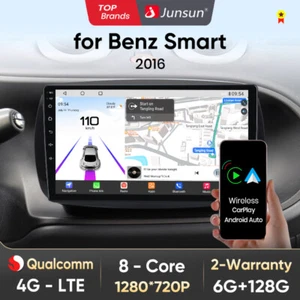 Radio de coche para Smart Forfour Fortwo 453 Carplay Android GPS NAVI BT DAB+ 6+128 GB - Imagen 1 de 13