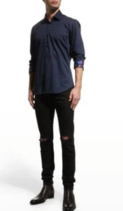 Jared Lang Men's Contrast-Reverse Sport Shirt MEN'S SIZE M #R2 - Picture 1 of 14