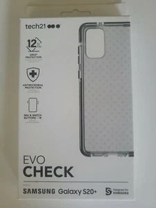 Samsung Galaxy S20+ Black EVO Check Phone Case Black - Picture 1 of 8