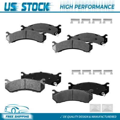 For Chevy Silverado 1500HD GMC Sierra 2500HD Yukon Front Rear Ceramic Brake Pads - Image 1 of 4