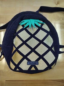 Vera Bradley ESSENTIAL MINI RUCKSACK Reise Spieltasche PINEAPPLE Classic Navy SCHÖN - Bild 1 von 11