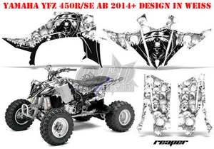 AMR RACING DÉCOR GRAPHIC KIT ATV YAMAHA YFZ 450 04-14, YFZ 450R REAPER B - Imagen 1 de 12