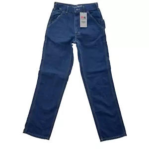 Carhartt FR Jeans Herren 28x34 Blau Flame Resistant Carpenter Loose Fit Denim Hose - Bild 1 von 15