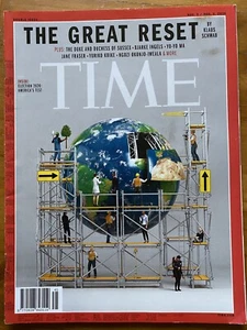 Time Magazine 2020 The Great Reset Klaus Schwab WEF New World Order NO LABEL - Picture 1 of 9