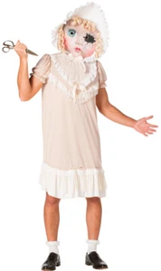 ADULT MOLLY THE DEMONIC SCARY DOLLY HORROR HALLOWEEN COSTUME DRESS GC7288 - Picture 1 of 1