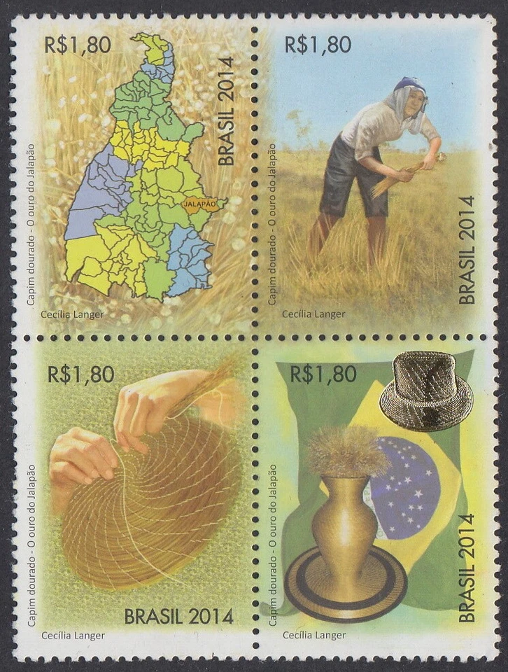 Brasil 3354/57 2014 Erva Ouro do Jalapão MNH - Imagem 1 de 1