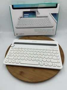 Logitech K480 Bluetooth Multi-Device Bluetooth Keyboard White Tested - Picture 1 of 10
