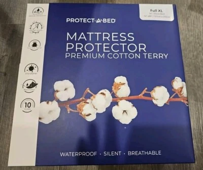 Protect-A-Bed первоклассная хлопковая махровая ткань водонепроницаемая защита для матраса - Изображение 1 из 3