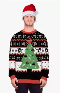 SUÉTER DE NAVIDAD STAR WARS TALLA PEQUEÑA S GAMESTOP THINKGEEK SUÉTER FEO - Imagen 1 de 2