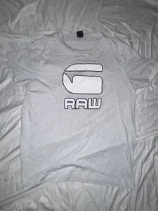 G-Star Raw Shirt Mens Small Black Slim Stretch Logo Casual Pullover Top - Picture 1 of 6