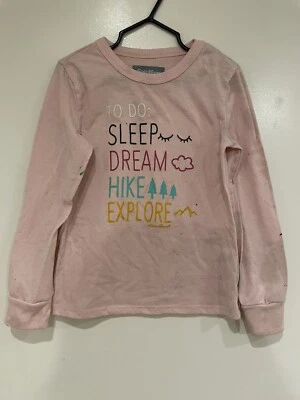 Top pijama Eddie Bauer niños niñas sueño 100 % poliéster manga larga rosa XS 5/6 Foto 1 de 4