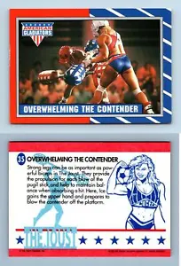 Overwhelming The Contender #35 American Gladiators 1991 Topps Trading Card - Picture 1 of 1