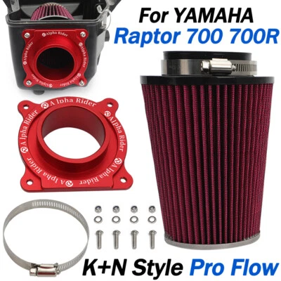Pro Flow Air Filter Intake Cleaner & Holder For Yamaha Raptor 700 700R 2006-2021 - Image 1 of 4