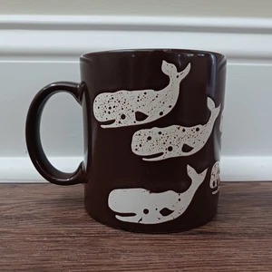 Waechtersbach vintage? Taza Ballenas Alemania Marrón Blanco Alemán Sin Marca - Imagen 1 de 6