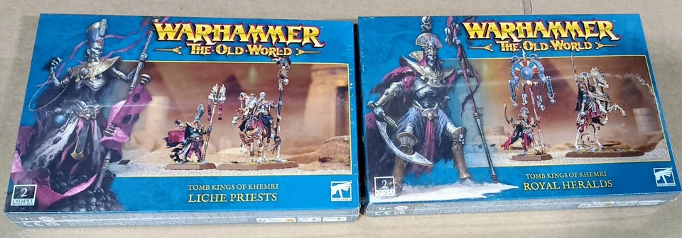 ⚔️O.C. - WARHAMMER VIEJO MUNDO - REYES DE LA TUMBA - HERALDOS REALES + SACERDOTE LIQUE - NUEVO EN CAJA⚔️ Foto 1 de 1