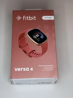 *NUEVO* Fitbit Versa 4 con estuche de aluminio rosa cobre y banda Infiniti arena rosa Foto 1 de 4