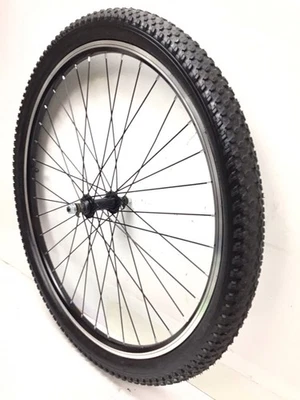 26" Bicycle Front Wheel Black Alloy 2.125" Tire Mountain Bike #D69 - Image 1 of 3