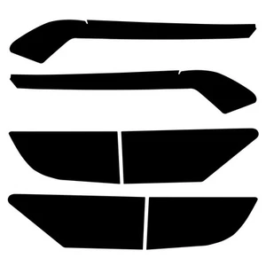 Smoked Light Stickers Kit Overlays Headlight Eyelid Vinyl Tint Film Blackout ... - Picture 1 of 7