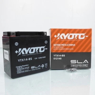 Batterie SLA Kyoto pour Moto Suzuki 1000 V-strom 2002 à 2013 YTX14-BS / 12V 12Ah - Photo 1/3