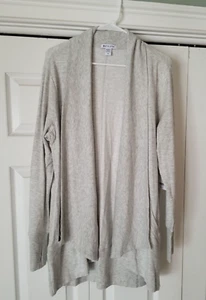 NEU ATHLETA Damen Pranayama Halstuch Cardigan hellgrau hellbraun Größe 1X neu mit Etikett $ 89 - Bild 1 von 7