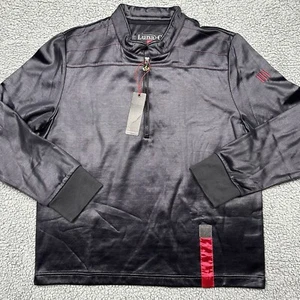 Luna C Racing Shirt Herren Extra Large Langarm 1/2 Zip Pullover Schwarz Italienisch - Bild 1 von 12