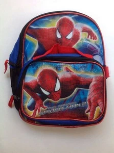 Rucksack 11" + abnehmbare Lunch Snack Tasche Amazing Spiderman 2 Neu mit Etikett - Bild 1 von 3