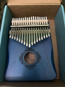 Kalimba Daumenpiano 17 Tasten Fingerpiano (blau) Neu im Karton - Bild 1 von 5