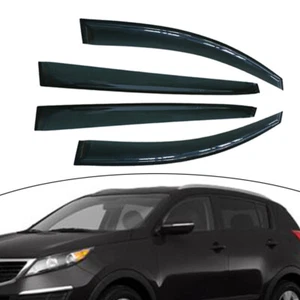 4pcs Window Visors Sun Rain Deflectors Guards Type On For KIA SPORTAGE 2011-2016 - Foto 1 di 8