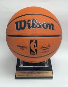 Espositore in acrilico personalizzato basket con base in legno nero - Foto 1 di 4